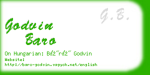 godvin baro business card